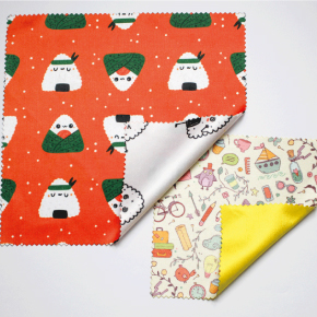 1枚からめがね拭きマイクロファイバークロスの両面印刷/きりはりくらぶ